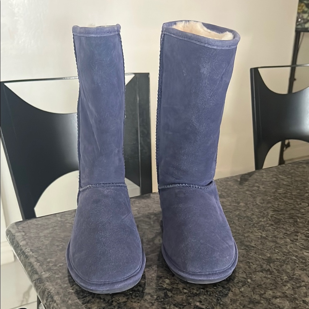 Blue Suede Boots size8 women like new